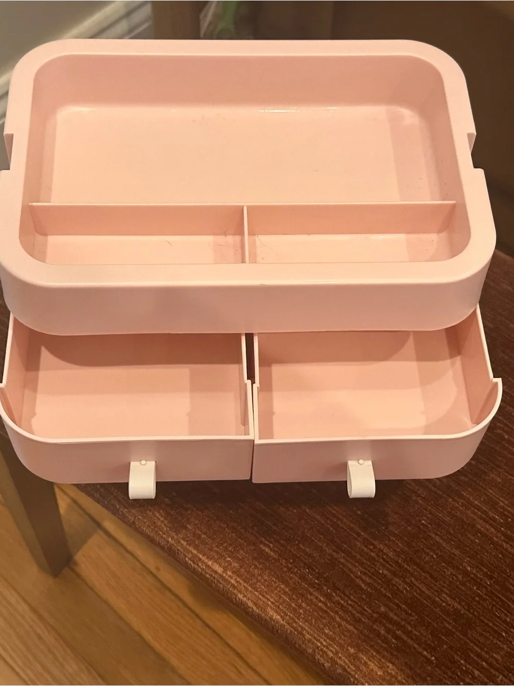 Blush Pink Cosmetic Organizer with Drawers